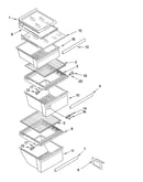 Refrigerator shelf parts