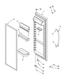 Refrigerator door parts