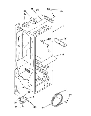 Refrigerator liner parts