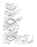 Refrigerator shelf parts
