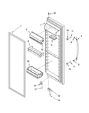 Refrigerator door parts