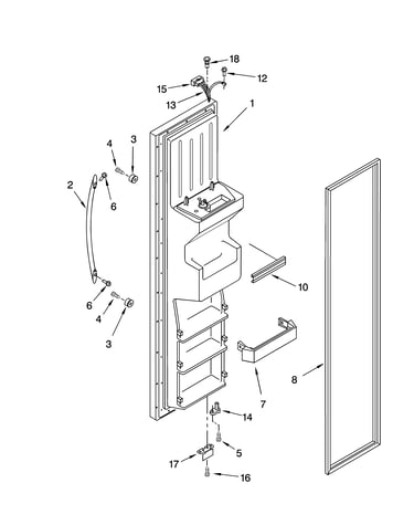 Freezer door parts