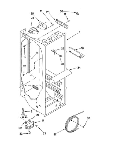 Refrigerator liner parts