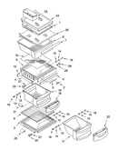 Refrigerator shelf parts