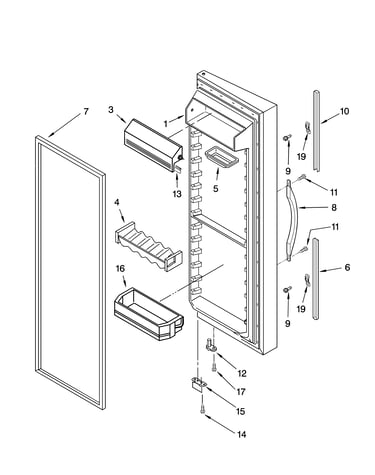 Refrigerator door parts