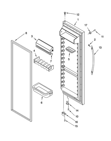 Refrigerator door parts