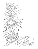 Refrigerator shelf parts