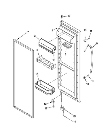 Refrigerator door parts