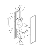 Freezer door parts