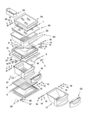 Refrigerator shelf parts