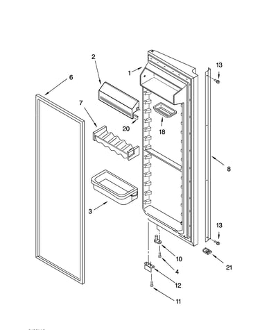 Refrigerator door parts
