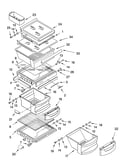 Refrigerator shelf parts