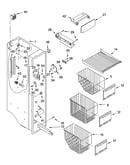 Freezer liner parts