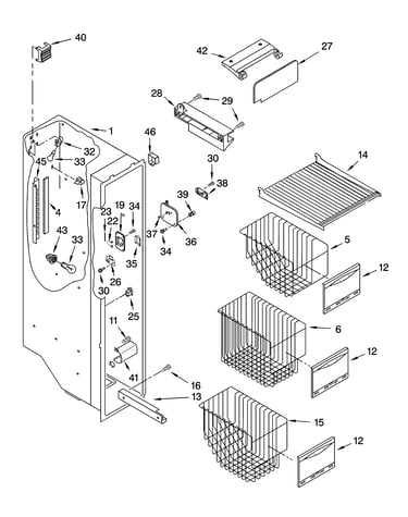 Freezer liner parts