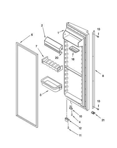 Refrigerator door parts