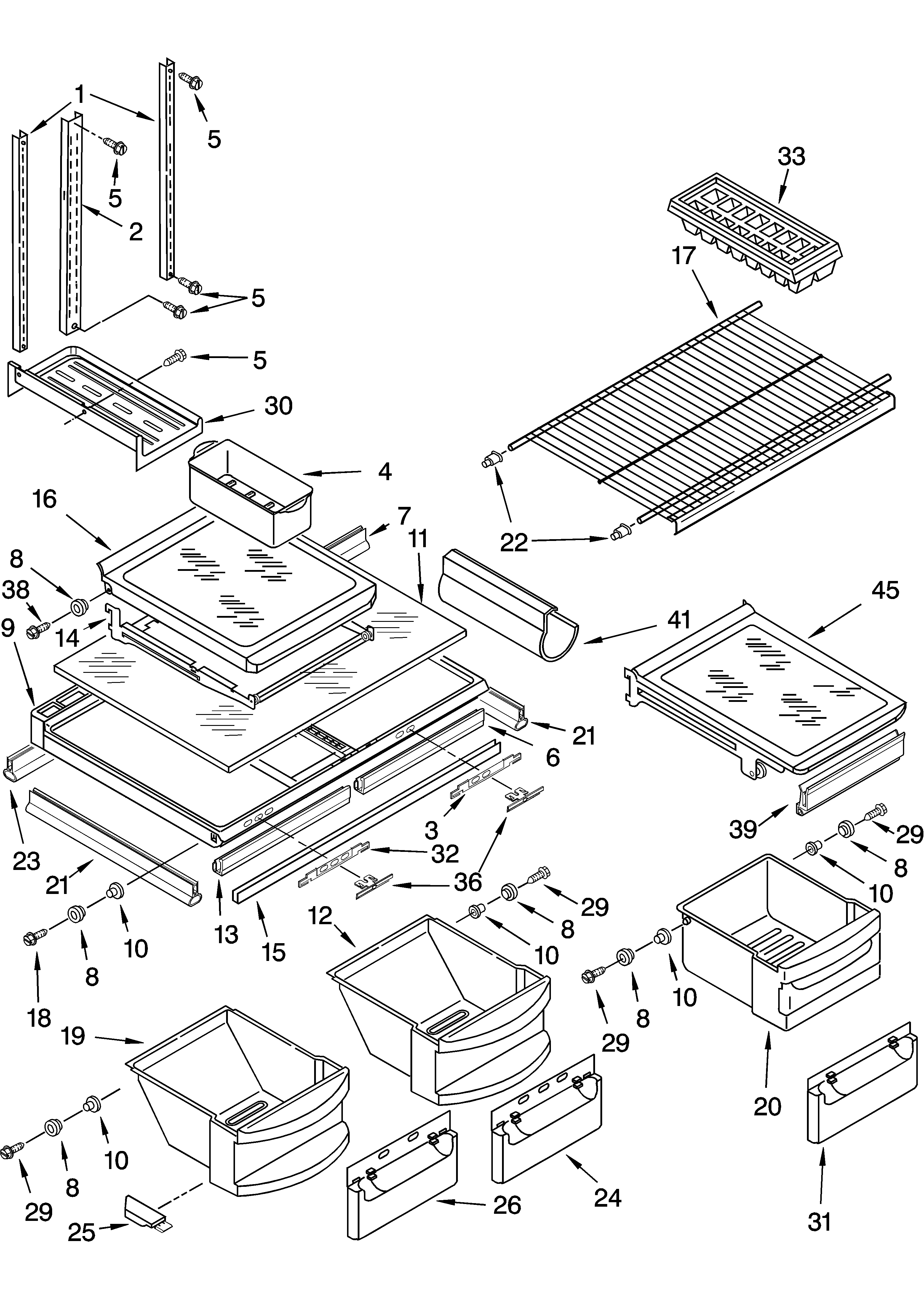 Shelf parts