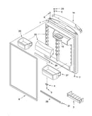 Refrigerator door parts
