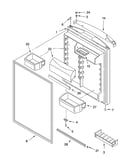 Refrigerator door parts