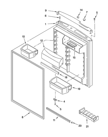 Refrigerator door parts