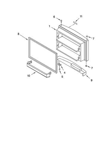 Freezer door parts