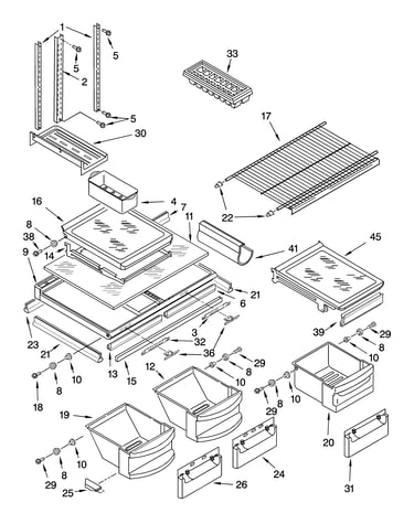 Shelf parts