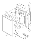 Refrigerator door parts