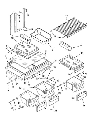Shelf parts