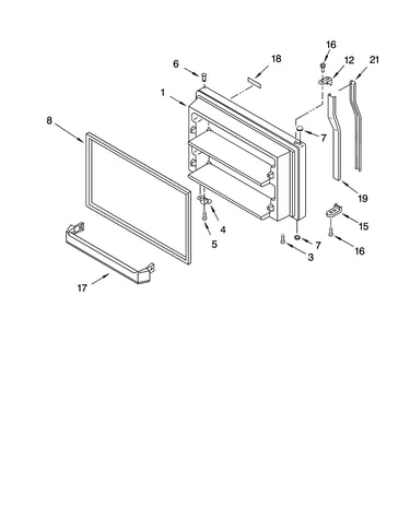 Freezer door parts
