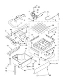 Evaporator ice cutter grid and water parts
