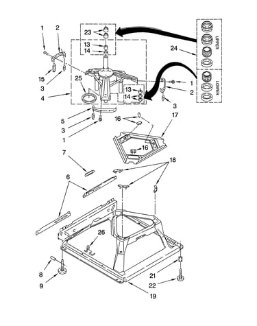 Machine base parts