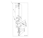 Whirlpool LSQ9010LW2 brake and drive tube parts diagram
