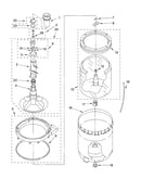 Agitator, basket and tub parts