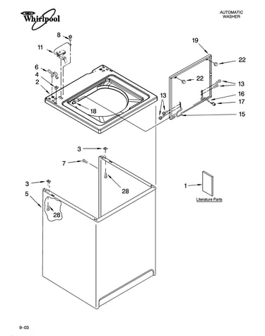 Top and cabinet parts
