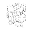 Whirlpool LXR5432KQ1 control and rear panel parts diagram