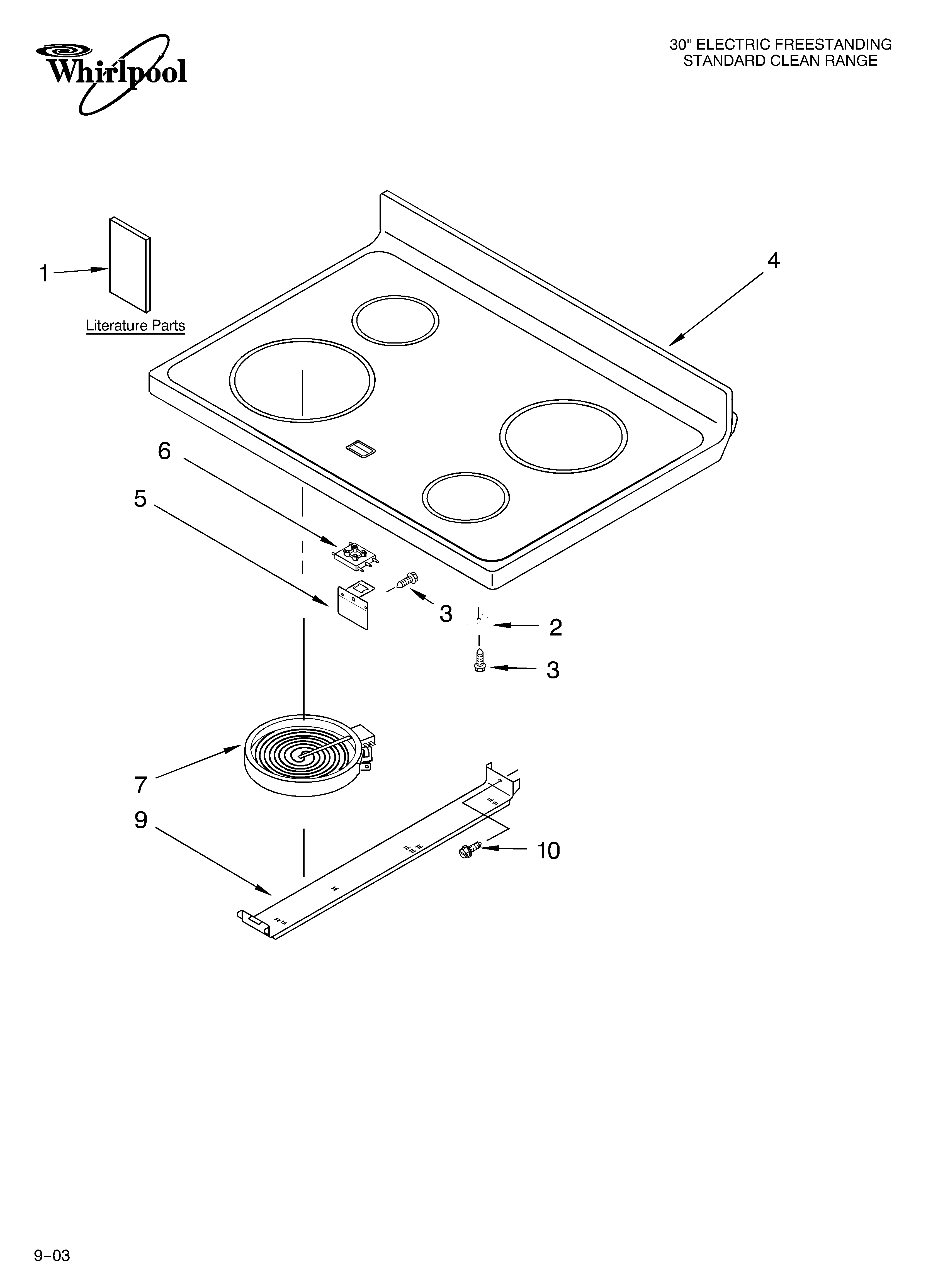 COOKTOP PARTS