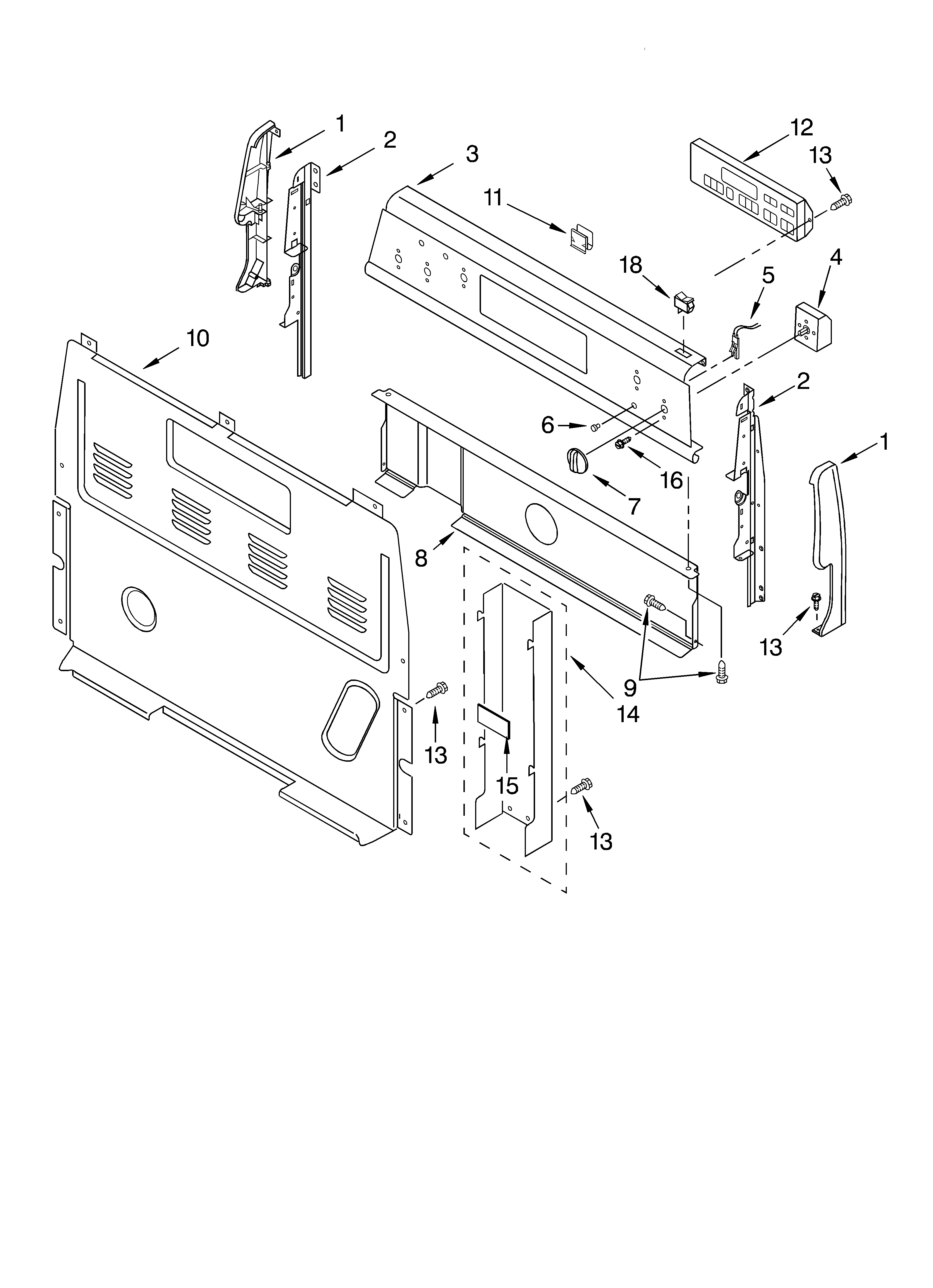 Control panel parts