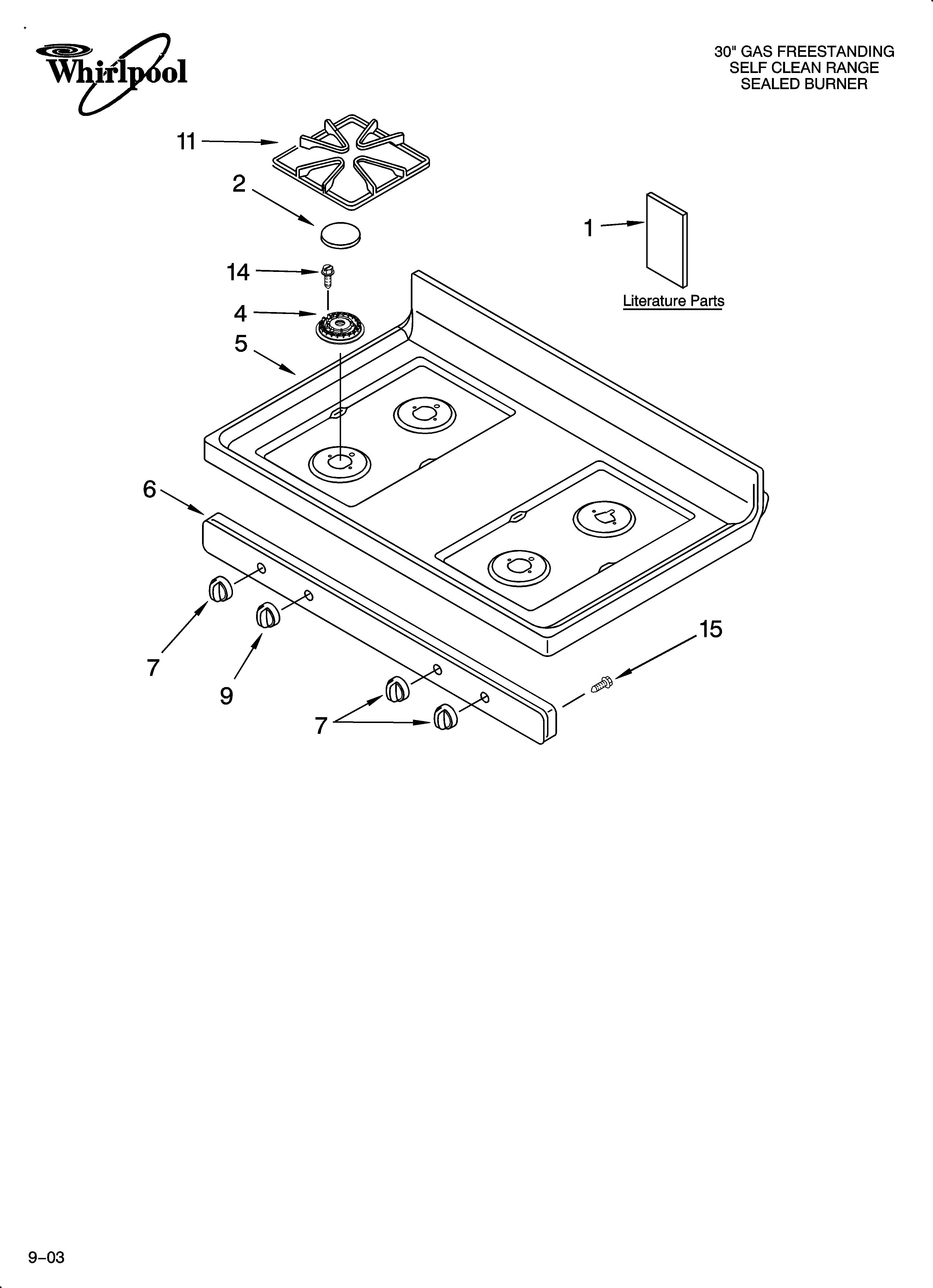 Cooktop parts