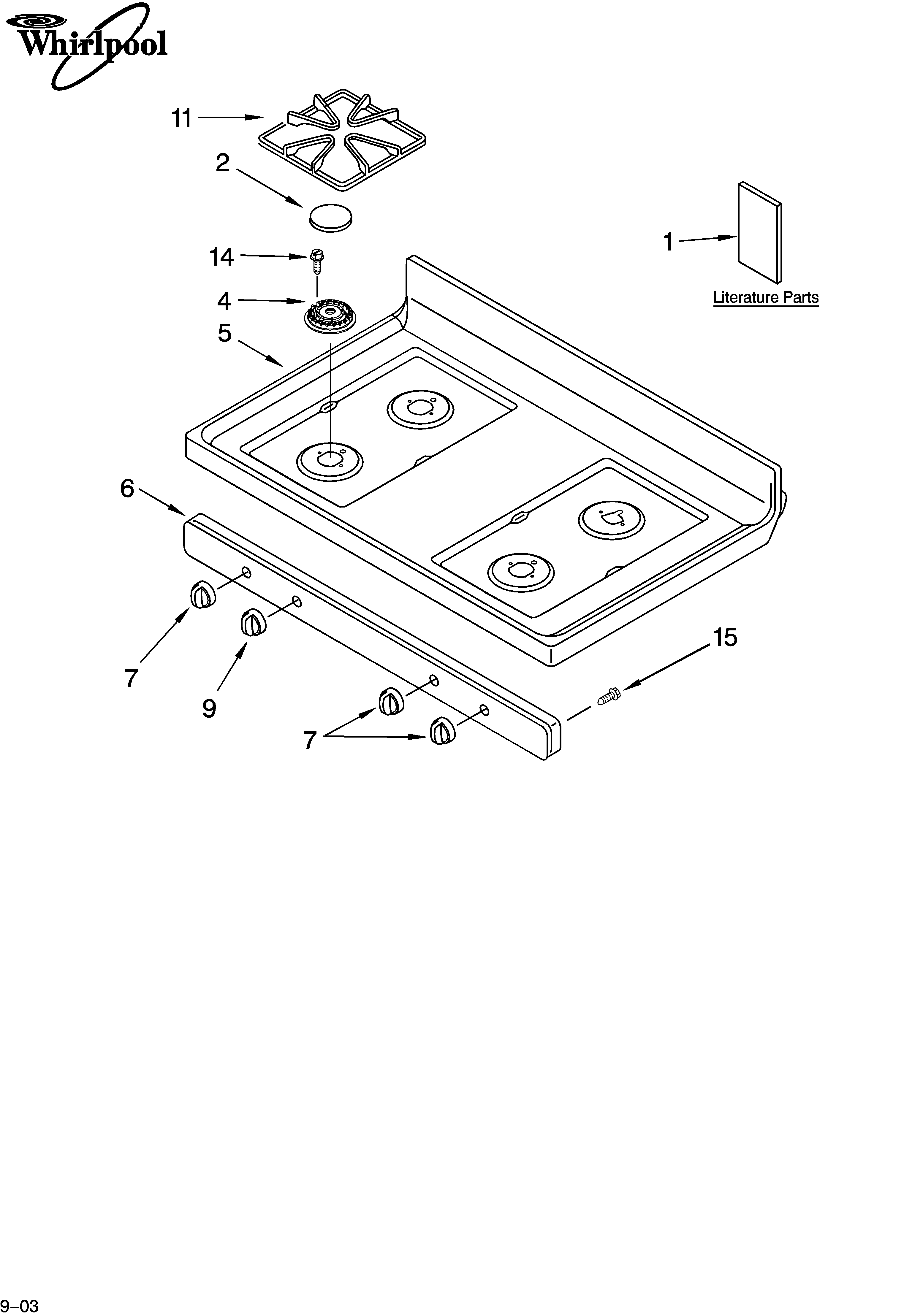 Cooktop parts