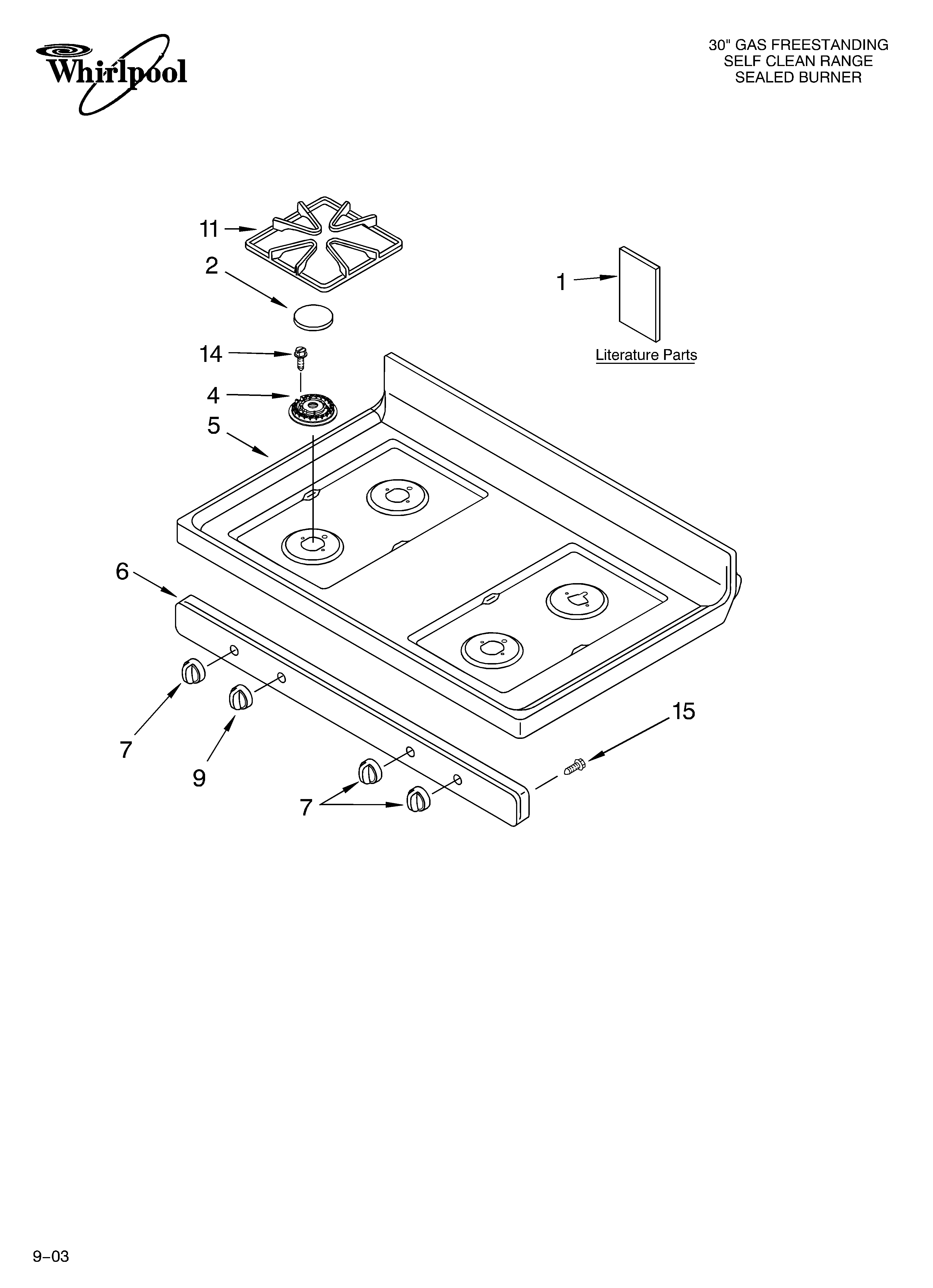Cooktop parts
