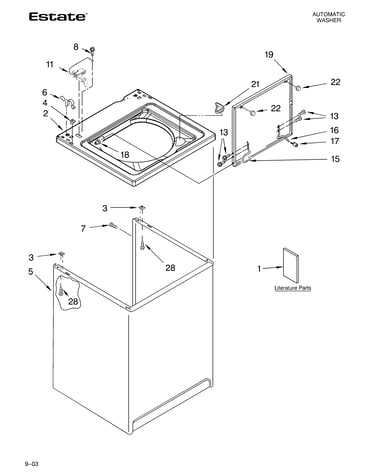 Top and cabinet parts