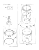 Agitator, basket and tub parts