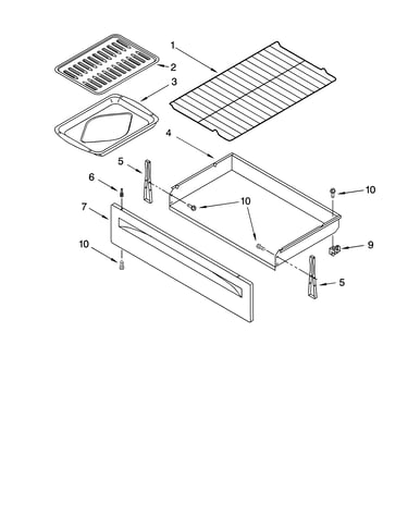 Drawer & broiler parts