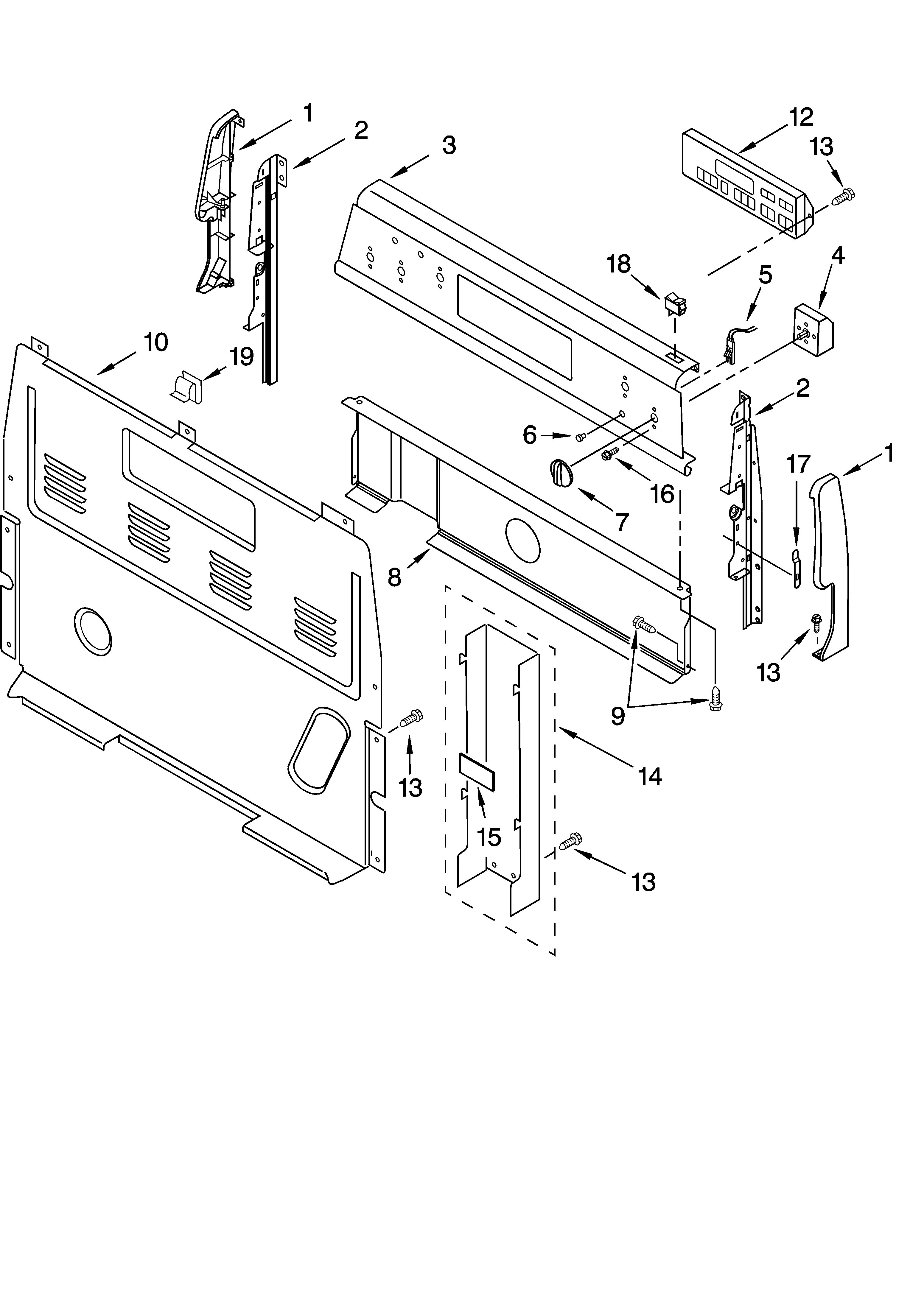 Control panel parts
