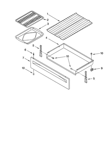 Drawer & broiler parts