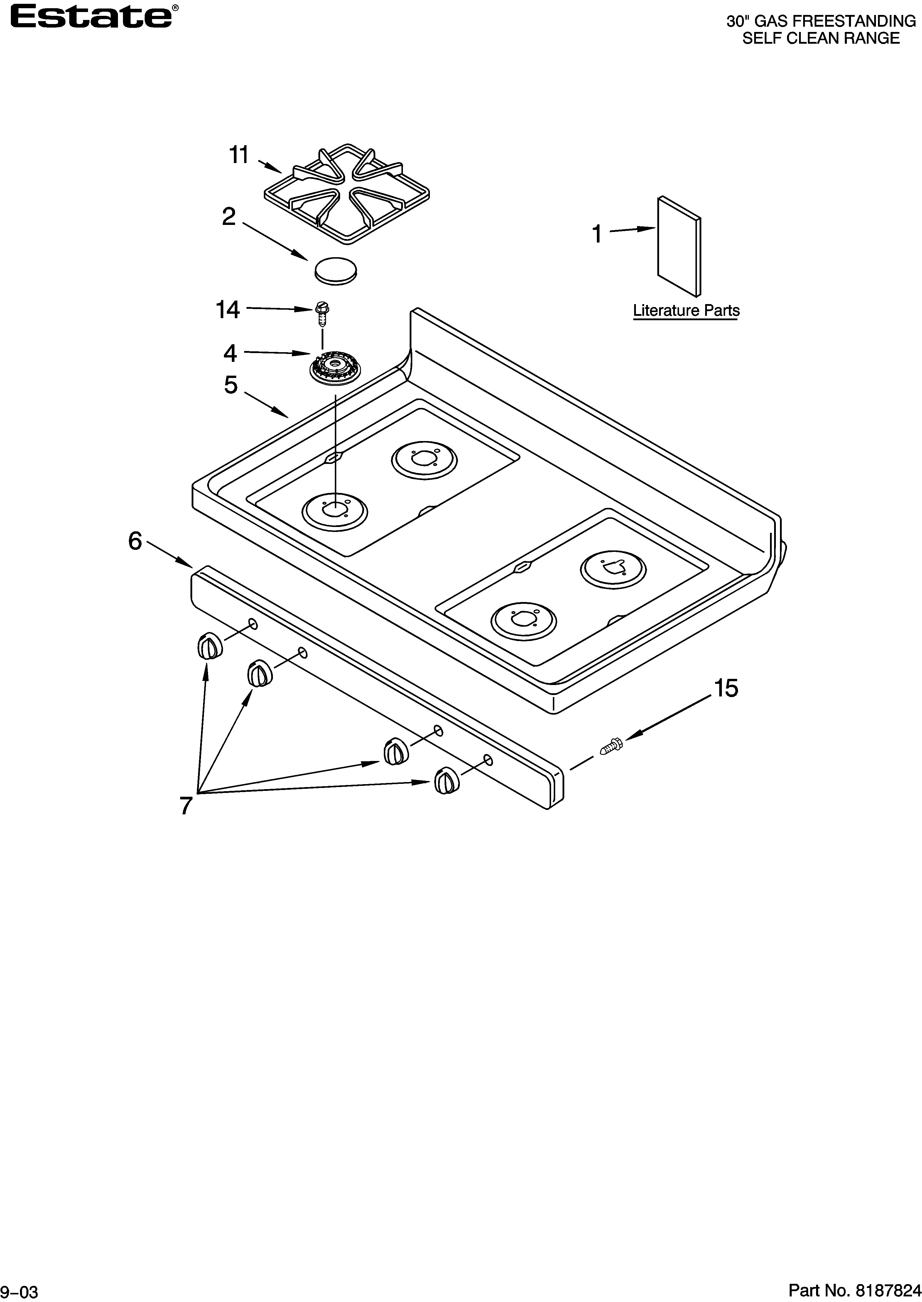 Cooktop parts