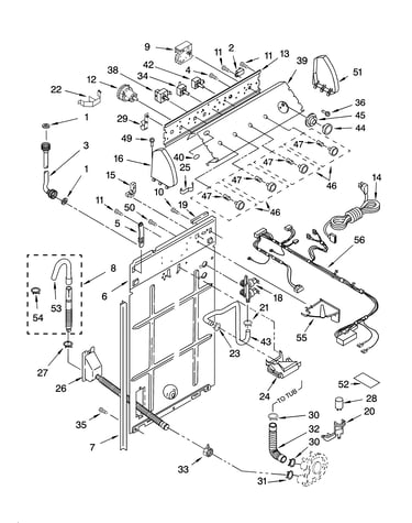 Controls and rear panel parts