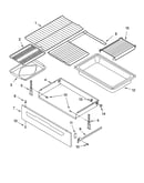 Drawer & broiler parts, miscellaneous parts