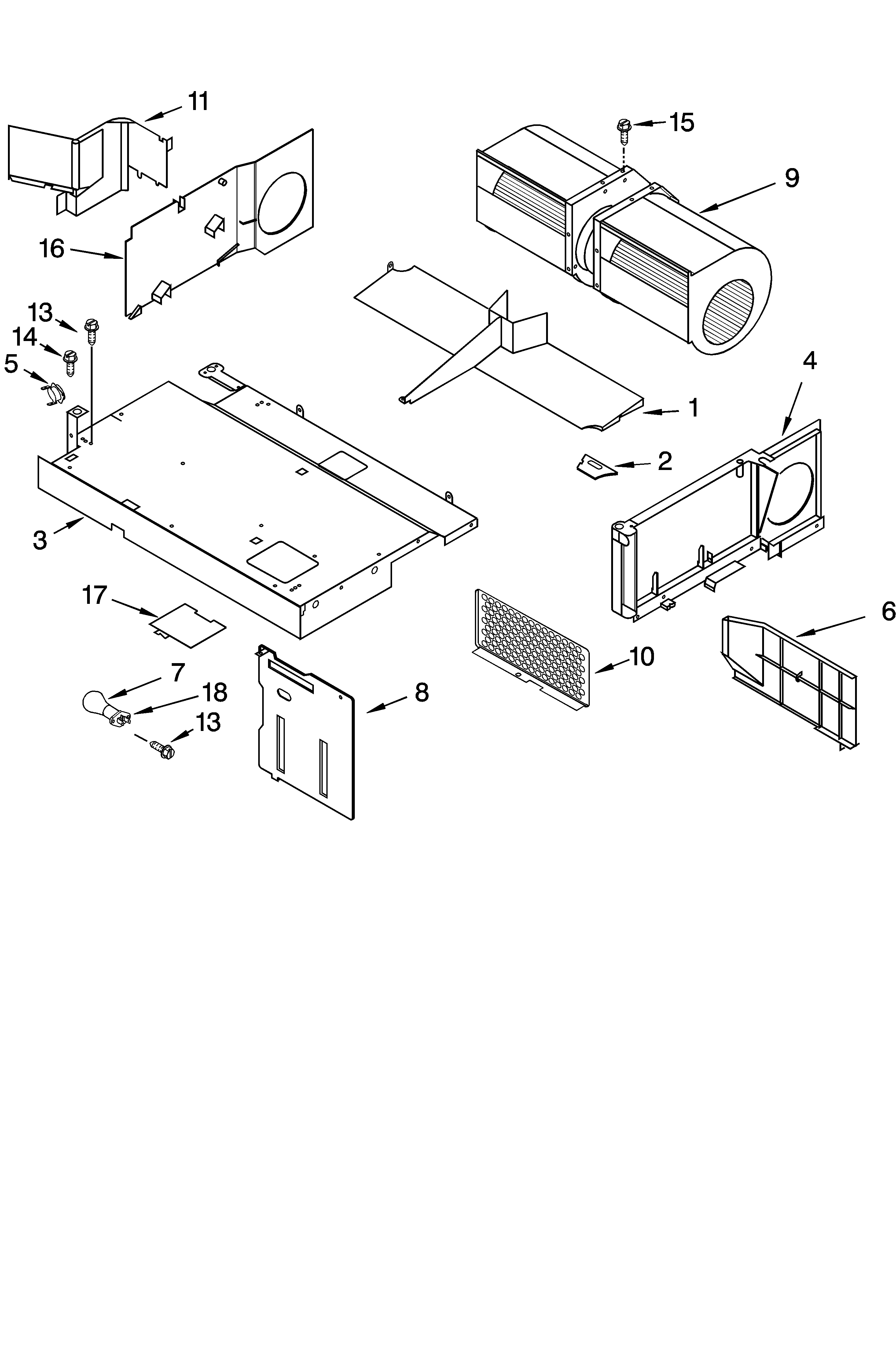 Air flow parts