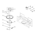 Magnetron and turntable parts