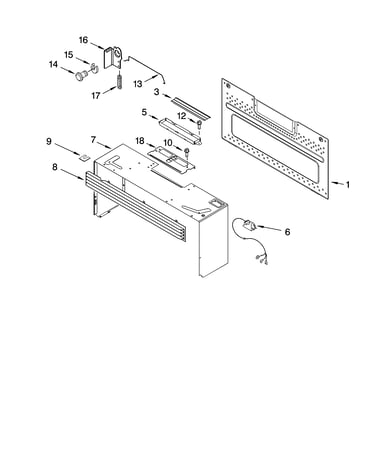 Cabinet and installation parts